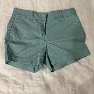 J. Crew seafoam green Chino shorts